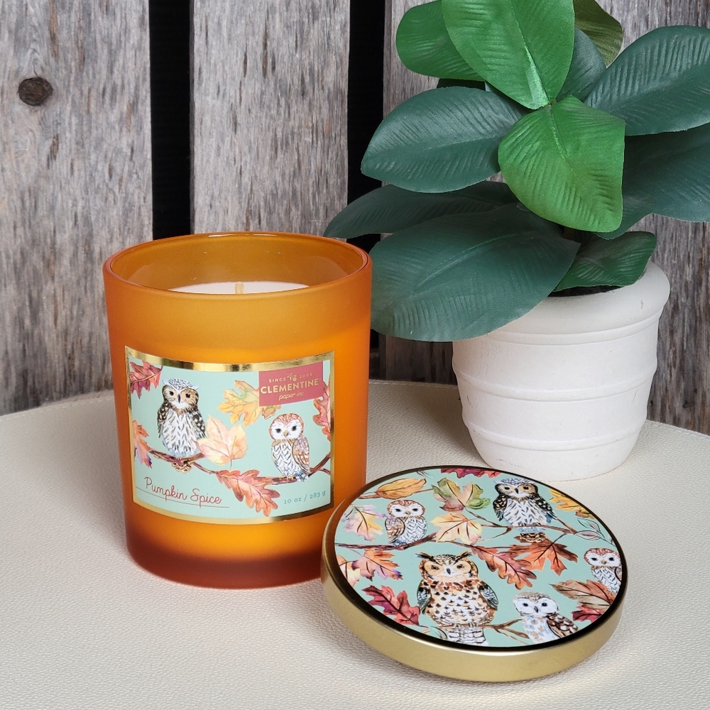 Clementine Pumpkin Spice Scented Candle - Orange